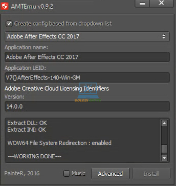 Kích hoạt bản quyền thành công After Effects 2018 Full Crack