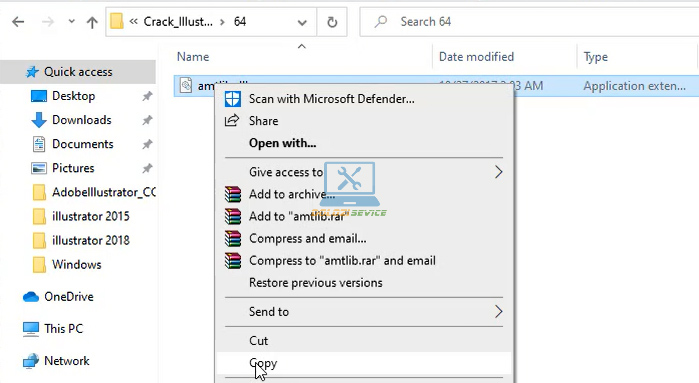 Tiến hàn Copy File kích hoạt bản quyền