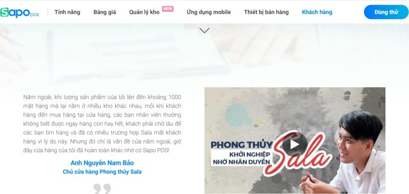 Sapo nhận được nhiều phản hồi tốt từ phía khách hàng