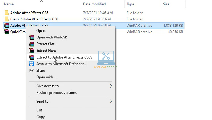 Giải nén phần mềm After Effects CS6 Full Crack